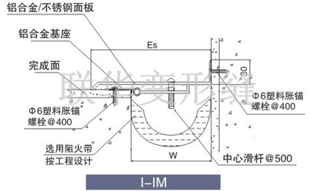 内墙顶棚吊顶变形缝盖板型I-IM图集构造