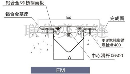 铝合金外墙变形缝