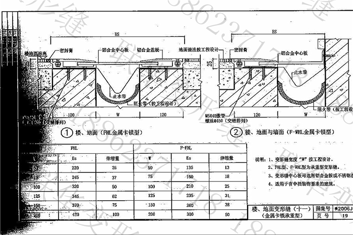 陕西省建筑变形缝图集构造(陕2006J15)