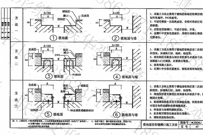 陕西省建筑变形缝图集构造(陕2006J15)