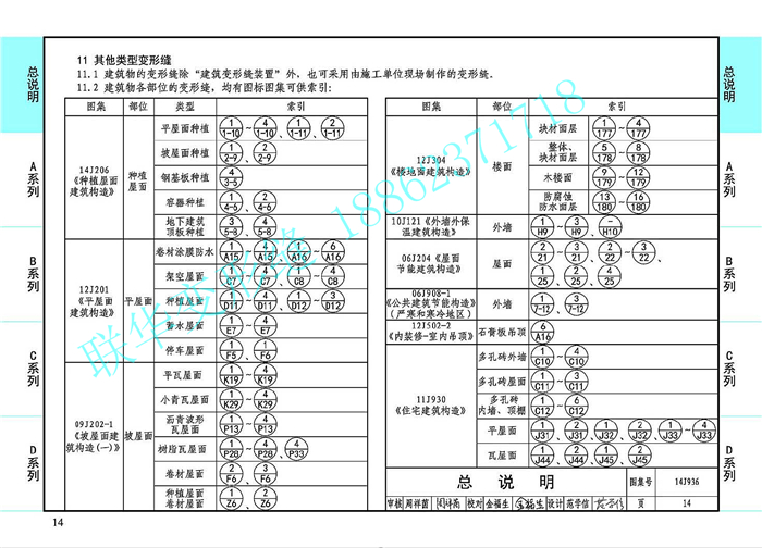 14J936变形缝图集