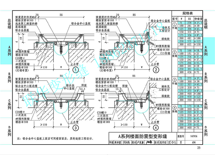 14J936变形缝图集