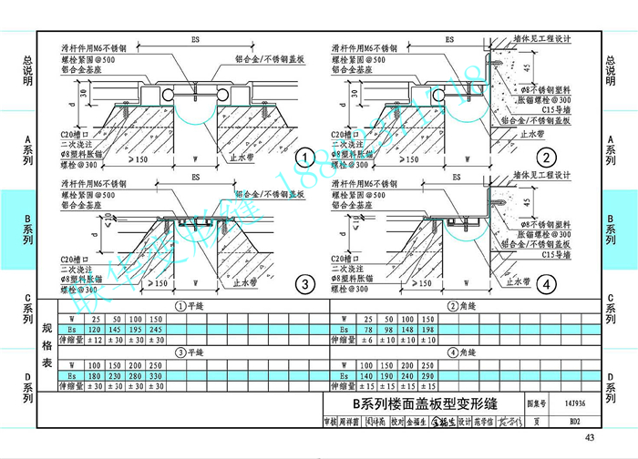 14J936变形缝图集