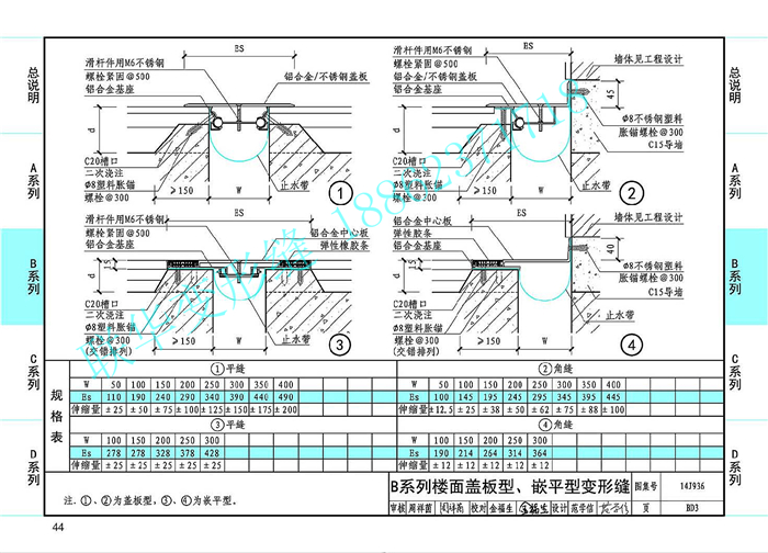 14J936变形缝图集