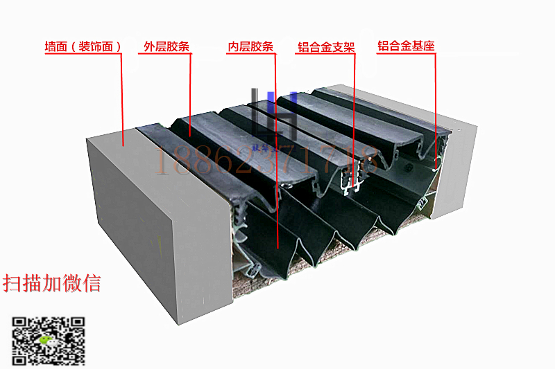 橡胶嵌平型外墙变形缝