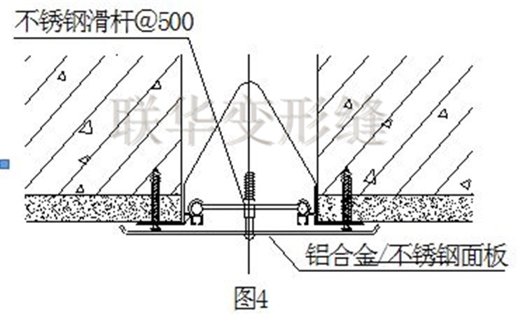 外墙盖板型变形缝安装